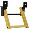 RS1Y - 1-Rung Yellow Retractable Truck Step with Nonslip Tread - 17.38 x 15 Inch