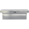 1709450F - 23x27x71 Inch Diamond Tread Aluminum Crossover Truck Box, Keyed Alike For Fleets