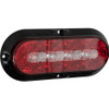 5626133 - 6 Inch Red Oval Stop/Turn/Tail/Backup Light Kit with 14 LEDs - Surface Mount
