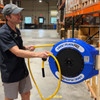 LockNFlate PRO Retractable Air Hose Reel - 75' x 1/2"
