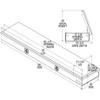 1709620 - 20X96 Heavy-Duty Diamond Tread Aluminum Top Mount Service Body Truck Tool Box
