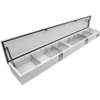 1702831 - 14x96 Heavy-Duty Gloss White Steel Top Mount Service Body Truck Tool Box