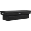 1739440F - 23x20x71 Inch Textured Matte Black Diamond Tread Aluminum Crossover Truck Tool Box, Keyed Alike For Fleets
