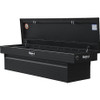 1739440F - 23x20x71 Inch Textured Matte Black Diamond Tread Aluminum Crossover Truck Tool Box, Keyed Alike For Fleets