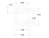 B38ZW - 1/2 Inch Forged D-Ring With 2-Hole Mounting Bracket - White Zinc Plated