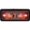 622751 - 2.75 Inch Rectangular Combination Marker-Strobe Light - Red/Amber