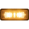 5622752 - 2.75 Inch Rectangular Combination Marker-Strobe Light - Amber/Amber