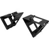 WCB180 - Matte Black Powder-Coated Steel Wheel Chock Fender Mount