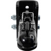 0091553BK - 2-5/16 Inch Black Powder-Coated Steel Coupler Assembly w/ 3 Position Channel - 15,000 Pound Capacity