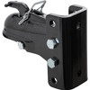 0091553BK - 2-5/16 Inch Black Powder-Coated Steel Coupler Assembly w/ 3 Position Channel - 15,000 Pound Capacity