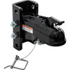 0091553BK - 2-5/16 Inch Black Powder-Coated Steel Coupler Assembly w/ 3 Position Channel - 15,000 Pound Capacity