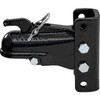 0091553BK - 2-5/16 Inch Black Powder-Coated Steel Coupler Assembly w/ 3 Position Channel - 15,000 Pound Capacity