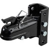 0091553BK - 2-5/16 Inch Black Powder-Coated Steel Coupler Assembly w/ 3 Position Channel - 15,000 Pound Capacity