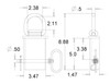 B38SP - 1/2 Inch Forged Stake Pocket D-Ring With 2-1/2 Inch I.D.
