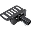 5231521 - Aluminum Black Powder Coated Folding Step with 2 Inch Hitch Receiver