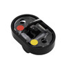 5622210 - 1.75 Inch Mini Fender Light - Red/Amber - Black Plastic Housing, Blunt Cut Wires