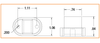 5622213 - 1.75 Inch Mini Fender Light - Red/Amber - Chrome Housing, Male Bullet Connectors
