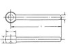 B27026EM - 1/2 x 6 Inch Forged Rod End Machined With 1/2-13 NC Thread