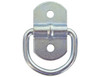 B23 - 1/4 Inch Forged Light Duty Rope Ring With 2-Hole Mounting Bracket Zinc Plated