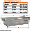 1709430 - 13x20x63 Inch Diamond Tread Aluminum Crossover Truck Tool Box