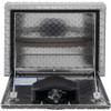 1705166 - 14x12x24 Inch Diamond Tread Aluminum Underbody Truck Box With Slanted Back