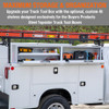 1702980 - 18x16x72 Inch Black Steel Topsider Truck Box
