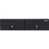 1722363 - 18x16x72 Inch Matte Black Diamond Tread Aluminum Topsider Truck Box with Flip-Up Doors