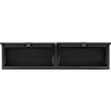 1722363 - 18x16x72 Inch Matte Black Diamond Tread Aluminum Topsider Truck Box with Flip-Up Doors
