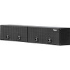 1722363 - 18x16x72 Inch Matte Black Diamond Tread Aluminum Topsider Truck Box with Flip-Up Doors