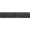 1722363 - 18x16x72 Inch Matte Black Diamond Tread Aluminum Topsider Truck Box with Flip-Up Doors