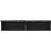 1722364 - 18x16x88 Inch Matte Black Diamond Tread Aluminum Topsider Truck Box with Flip-Up Doors