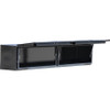 1721365 - 18x16x90 Inch Gloss Black Diamond Tread Aluminum Topsider Truck Box with Flip-Up Doors