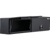 1722365 - 18x16x90 Inch Matte Black Diamond Tread Aluminum Topsider Truck Box with Flip-Up Doors