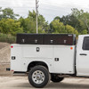 1721770 - 18x16x96 in Black Diamond Tread Aluminum Topsider Truck Box with Flip-Up Doors