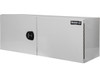 1706803 - 18x18x30 Inch White Smooth Aluminum Underbody Truck Tool Box - Double Barn Door, 3-Point Compression Latch