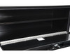 1702311 - 18x18x48 Inch Black Steel Underbody Truck Box with Built-In Shelf - 3-point Latch