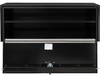 1702311 - 18x18x48 Inch Black Steel Underbody Truck Box with Built-In Shelf - 3-point Latch