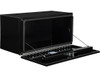 1705910 - 18x18x48 Inch Pro Series Black Smooth Aluminum Underbody Truck Box with Barn Door - Double Barn Door, 3-point Compression Latch 1705910 - 18x18x48 Inch Pro Series Black Smooth Aluminum Underbody Truck Box with Barn Door - Double Barn Door, 3-point Compression Latch