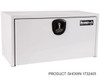 1732410 - 18x18x48 Inch White Steel Underbody Truck Box With 3-Point Latch