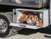1732415 - 18x18x60 Inch White Steel Underbody Truck Box With 3-Point Latch
