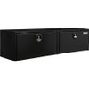 1732320 - 18x18x72 Inch Black Steel Underbody Truck Box With 3-Point Latch