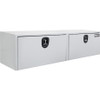 1732420 - 18x18x72 Inch White Steel Underbody Truck Box With 3-Point Latch