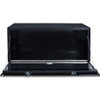 1708710 - 18X24X48 Inch Black Steel Truck Box With Stainless Steel Door