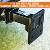 PM105 - 2 Inch Pintle Hitch Mount - 2 Position, 10 Inch Shank