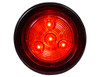 5622102 - 2 Inch Red Round Marker/Clearance Light with 4 LED Kit (Includes Grommet)