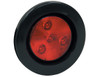 5622514 - 2.5 Inch Red Round Clearance/Marker Light Kit with 4 LEDs (PL-10 Connection, Includes Grommet and Plug)