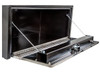 1704700 - 24X24X24 Inch Black Steel Truck Box With Stainless Steel Door