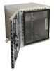 1702225 - 24x24x24 Inch Diamond Tread Aluminum Underbody Truck Box - Single Barn Door, Compression Latch
