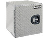 1702225 - 24x24x24 Inch Diamond Tread Aluminum Underbody Truck Box - Single Barn Door, Compression Latch
