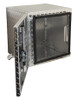 1702230 - 24x24x30 Inch Diamond Tread Aluminum Underbody Truck Box - Single Barn Door, Compression Latch